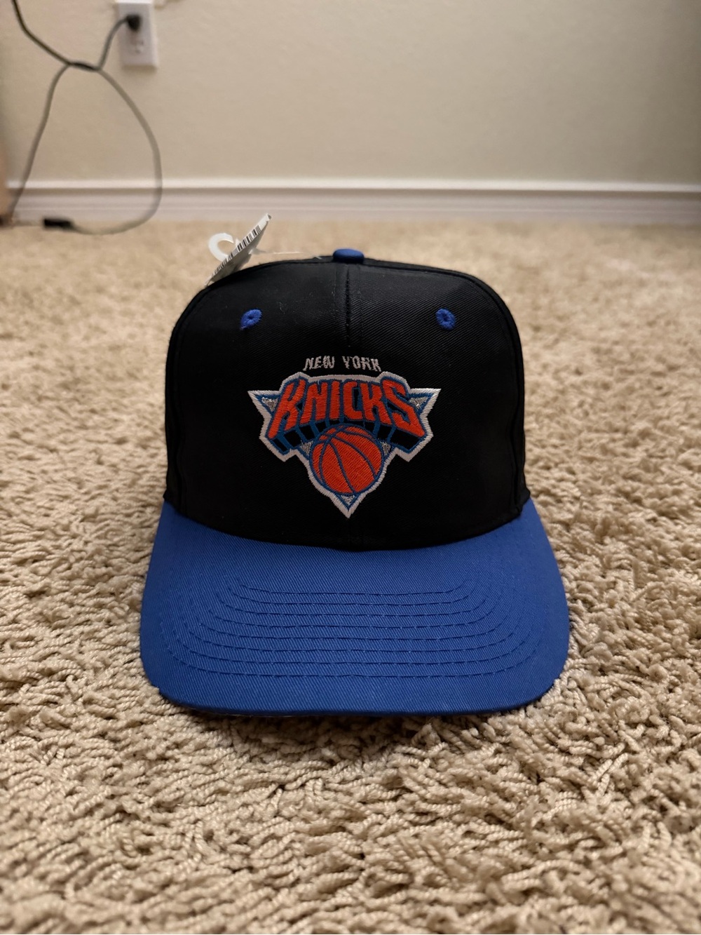 NEW Vintage 90s New York Knicks Logo Athletic NBA Snapback Hat Basketball Cap